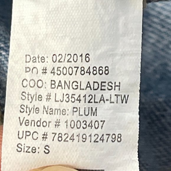 Lei Plum Sweatshirt Sleeve Hooded Jean Jacket Juniors Size S Blue Gray Button Up - Picture 7 of 13